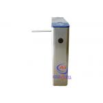 Stainless Steel Full - auto RFID Turnstile Drop Arm Barrier Gate for School / Library / Theater for sale