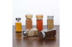 China 4oz 120ML Spice Pot Glass Spice Jars Seasoning Bottles With Shaker Lids supplier