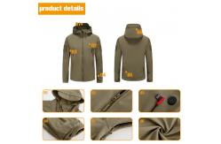 China USB Electric Heated Vest Jacket , 60degree Rechargeable Heated Jackets Xf Wj ODM supplier