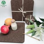 China Custom Size Natural Dark Eco-Friendly Cork Placemats Cork Trivets manufacturer