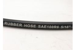 China Single Textile Braid Reinforced Hydraulic Rubber Hose J517 SAE 100R6 Black supplier