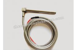 China High Density Right Angel Cartridge Heaters , Electrical Heating Elements with Metal Hoses supplier