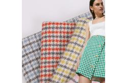 China 400gsm Scottish Plaid Tartan Tweed Fabric Poly Wool Suiting Fabric Abrasion Resistant supplier