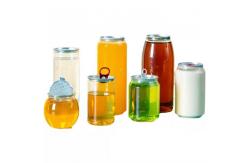 China 210ml Transparent Plastic Beverage Jar Pet Drink Bottle supplier