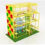 Indoor Adventure Rope Course Obstacle Course Multilevel ASTM Standard for sale