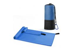 China Plain Dyed Microfiber Custom Gym Sports Towel Quick Dry Absorbent supplier