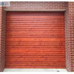 Mahogany Wood Grain Aluminium Roller Door / Automatic Roller Door for sale