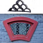 Clay Decorative Window Tiles Grey Color For Outdoor Wall Decoration for sale