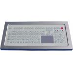 USB Industrial Membrane Desktop Keyboard  , Compact Keyboard With Touchpad for sale