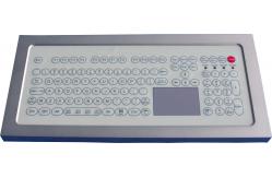 China USB Industrial Membrane Desktop Keyboard  , Compact Keyboard With Touchpad supplier