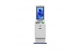 China Hotel Smart Check-in Kiosk  with Room Key Card Dispenser and Printer supplier