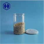 Seafood Nuts Food Safe Transparent Recyclable Round PET Food Can With Easy Open End for sale