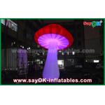 Giant Red Yellow Purple Inflatable Lighting Decoration / Inflatable Mushroom for sale