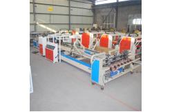 China Folding Gluing Stitching Corrugated Carton Box Machine Electric Driven supplier