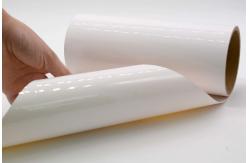 China Removable Anti Static Label Material 1Mil Gloss White Polyimide Materials With Glassine supplier