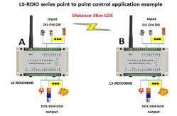 China 8DI 8DO Wireless ON OFF Module 433MHz / 868MHz / 915MHz 4G Wireless Modbus RTU supplier