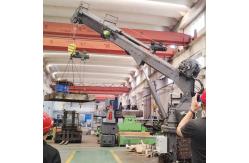 China OUCO 2.5T 14M Hydraulic Boat Crane With Extending Boom supplier