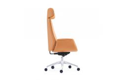 China High Back PU Leather Executive Office Swivel Chair 3 Position Tilting Mechanism supplier