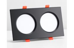 China SMD2835 Led Grille Light Double Headed Three Headed Square Downlight supplier