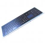 IP65 Rated Black Metal Keyboard With Touch Pad,Function Keys And Number Keypad