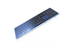 China IP65 Rated Black Metal Keyboard With Touch Pad,Function Keys And Number Keypad supplier
