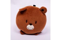 China Washable 15cm Fold Plush Eye Mask Bag For Travel supplier