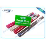 Heat Shrink Film Packed Roller Non Woven Tablecloth White / Red / Blue / Pink for sale
