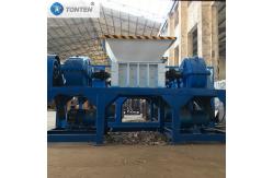 China Plastic Straw Furniture Sofa Shredder Shredding Machine Double Shaft Shredder supplier