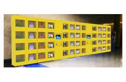 China Formal Shoes Automated Locker System 23 Advertisement Screen Control Cabinet supplier