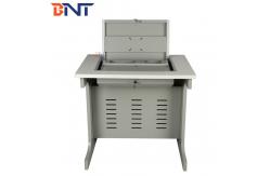 China Cold Rolled Steel Flip Top Computer Desk , Manual Rotating Single Computer Table supplier