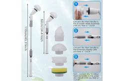 China ABS Cordless Electric Spin Scrubber With 6 Replaceable Brush Heads supplier