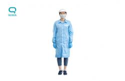 China 5mm Stripe Anti Static Work Clothes For Electronic Factory Equipment supplier