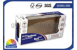China Printing Customized Corrugated Paper Display Boxes with PVC Transparent Windows supplier