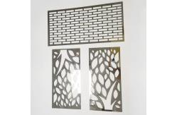 China Modern Laser Cut Pattern For Stainless Steel Plate Customized supplier