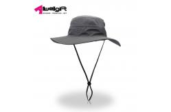 China Breathable Custom Logo Hats Mens Fishing Hat Sun Protection with long string supplier
