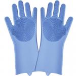 Nonallergic Waterproof Silicone Dishwashing Gloves for sale