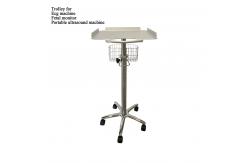 China Height Adjustable Mobile Trolley Ultrasound Machine ECG Machine For Mindary supplier