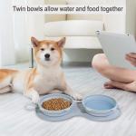 Collapsible Silicone Pet Suppliers Bowl Harmless 2 Pack For Travel for sale