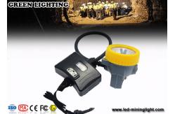 China Rechargeable IP68 Waterproof Coal Miners Headlamp , 10000 Lux CREE LED Mining Cap Lamp supplier