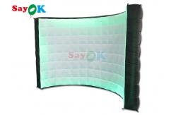 China Portable Curved Inflatable Photo Booth Backdrop Wall For Exhibition supplier
