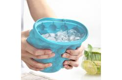 China Portable 600ml 1100ml PP Silicone Magic Ice Bucket supplier