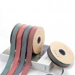 2.5CM Cake Shop Flower Ties Ribbons Flower Bouquet Gift Packaging Stripes Ribbons for sale