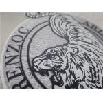 OEKO Custom Clothing Patches Irregular Shape Tiger Logo Silicon Heat Transfer Tatami Flocking