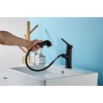 Black color Saving Water Explosion Proof Pull Out Sink Faucet for sale