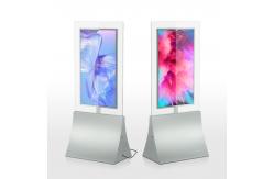 China Clear 8mm Glass Frame 55 Digital Display Multi Media Player Dual Screens supplier