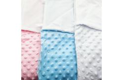China Super Soft Sublimation Fleece Blanket Diy Custom Minky Dot Baby Blanket supplier