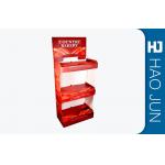 Supermarket Cardboard Advertising Stand , Cardboard Store Display For Bread for sale