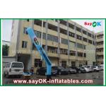Inflatable Waving Man 3-5mH Blue AIr Dancer With Logo And Company Name For Advertsing for sale