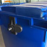 240 Litre Mobile Trash Dumpster Large Plastic Dustbin Logo Customized