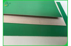 China 1.2mm Folding Resistant One Side Coated Green Grey Cardboard In Sheet supplier